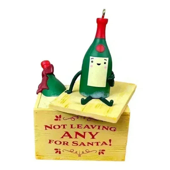Hallmark 2023 A Case Of Christmas Cheer Wine Booze Keepsake Xmas Ornament NIB - Picture 5 of 8